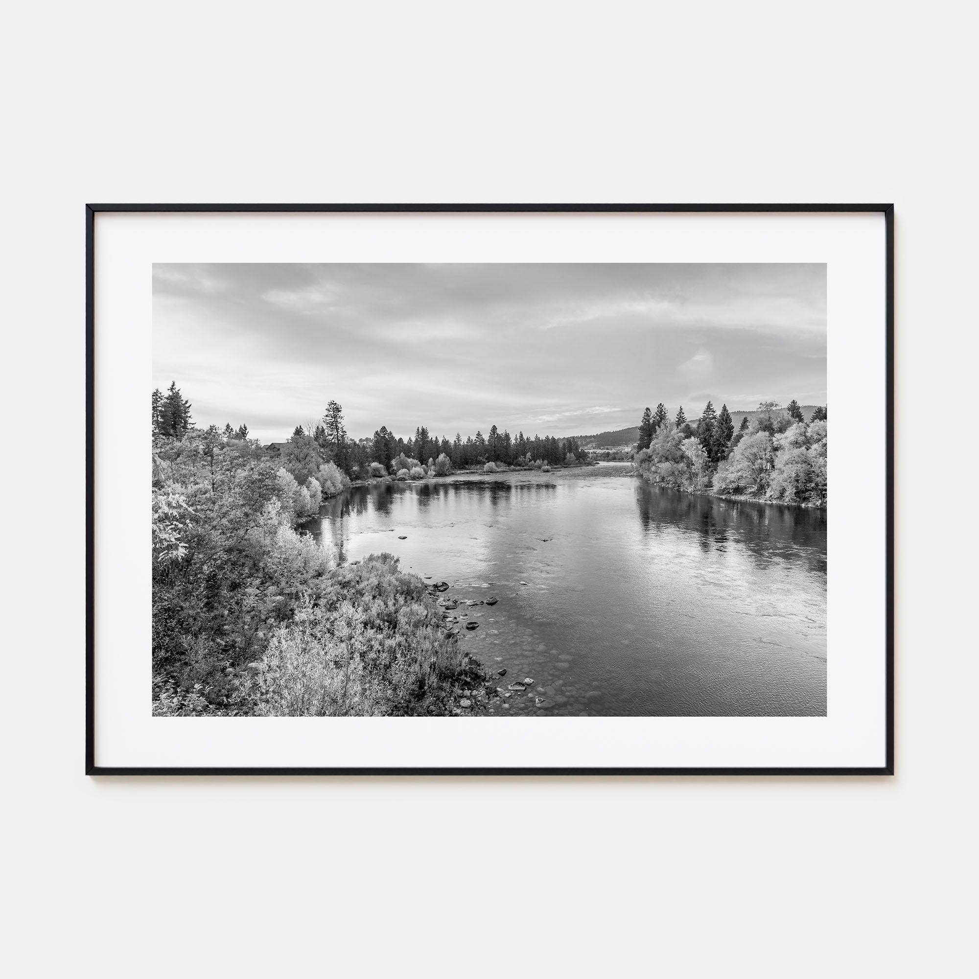 Spokane Landscape B&W Poster