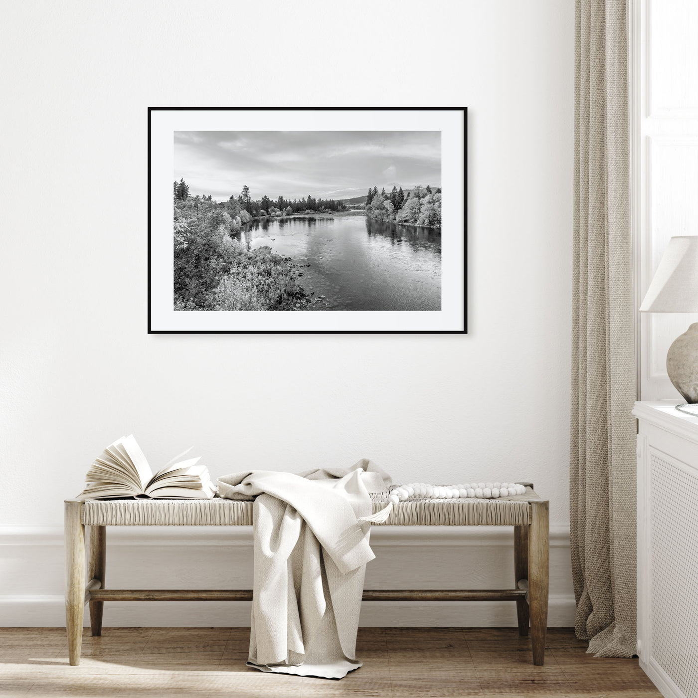 Spokane Landscape B&W Poster