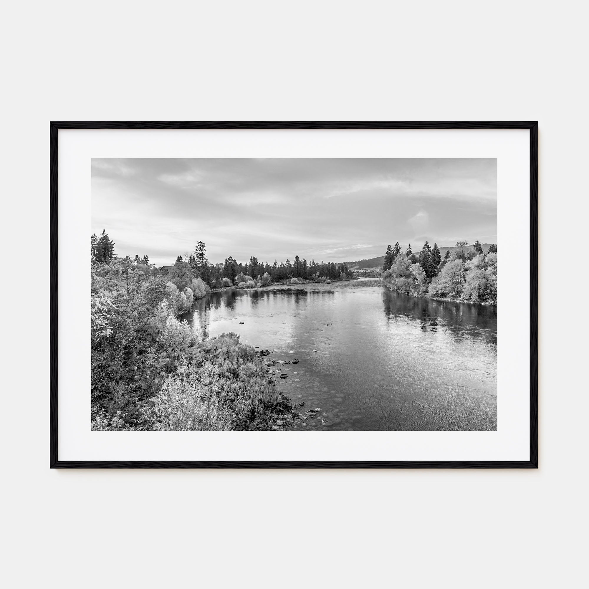 Spokane Landscape B&W Poster