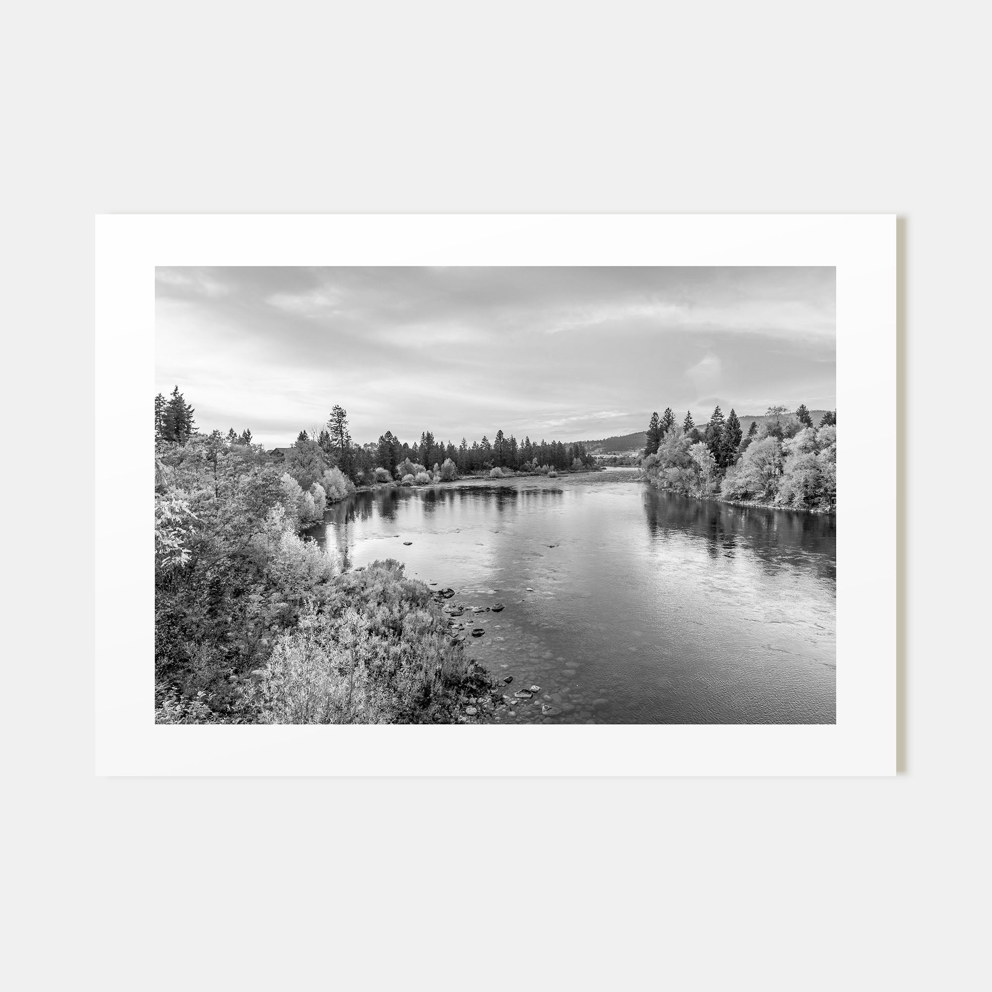 Spokane Landscape B&W Poster