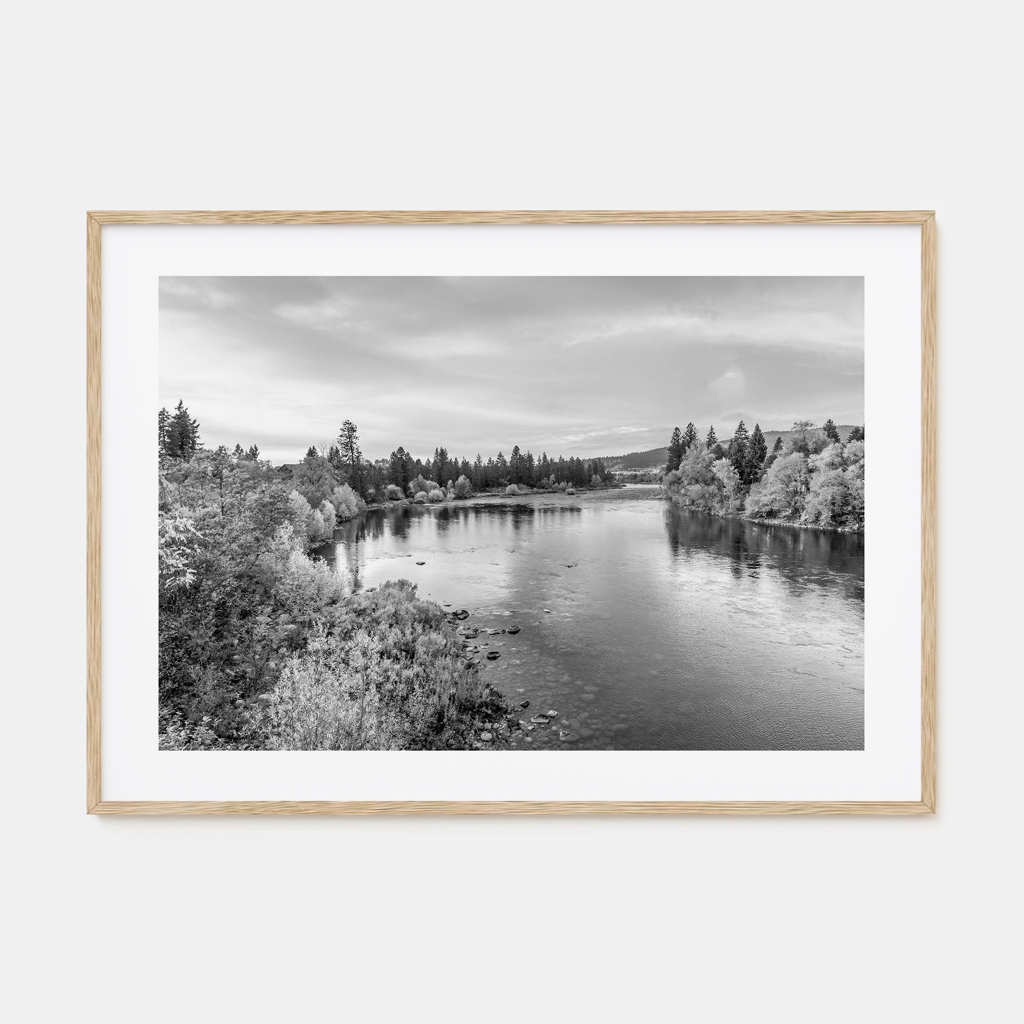 Spokane Landscape B&W Poster