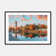 Spokane Landscape Color Poster