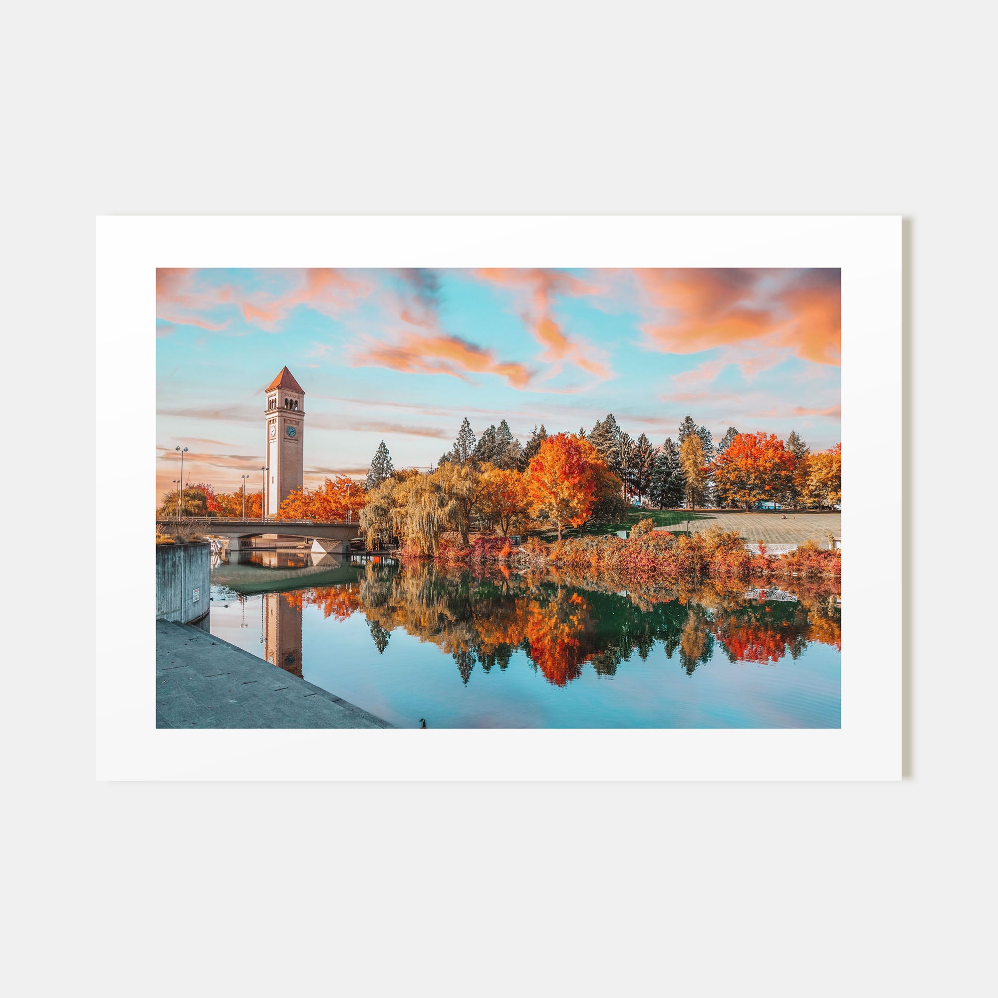 Spokane Landscape Color Poster