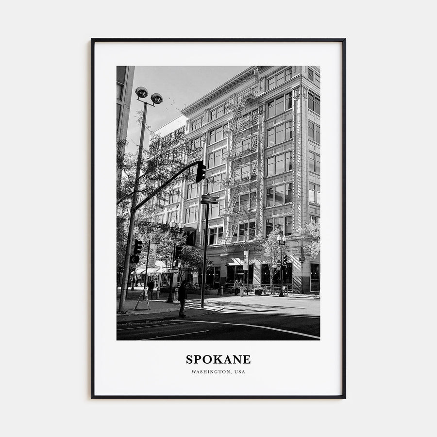 Spokane Portrait B&W No 1 Poster