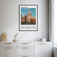 Springfield, Illinois Travel Color Poster