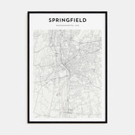 Springfield, Massachusetts Map Portrait Poster