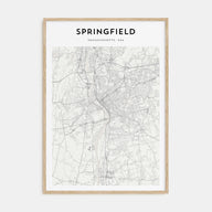 Springfield, Massachusetts Map Portrait Poster