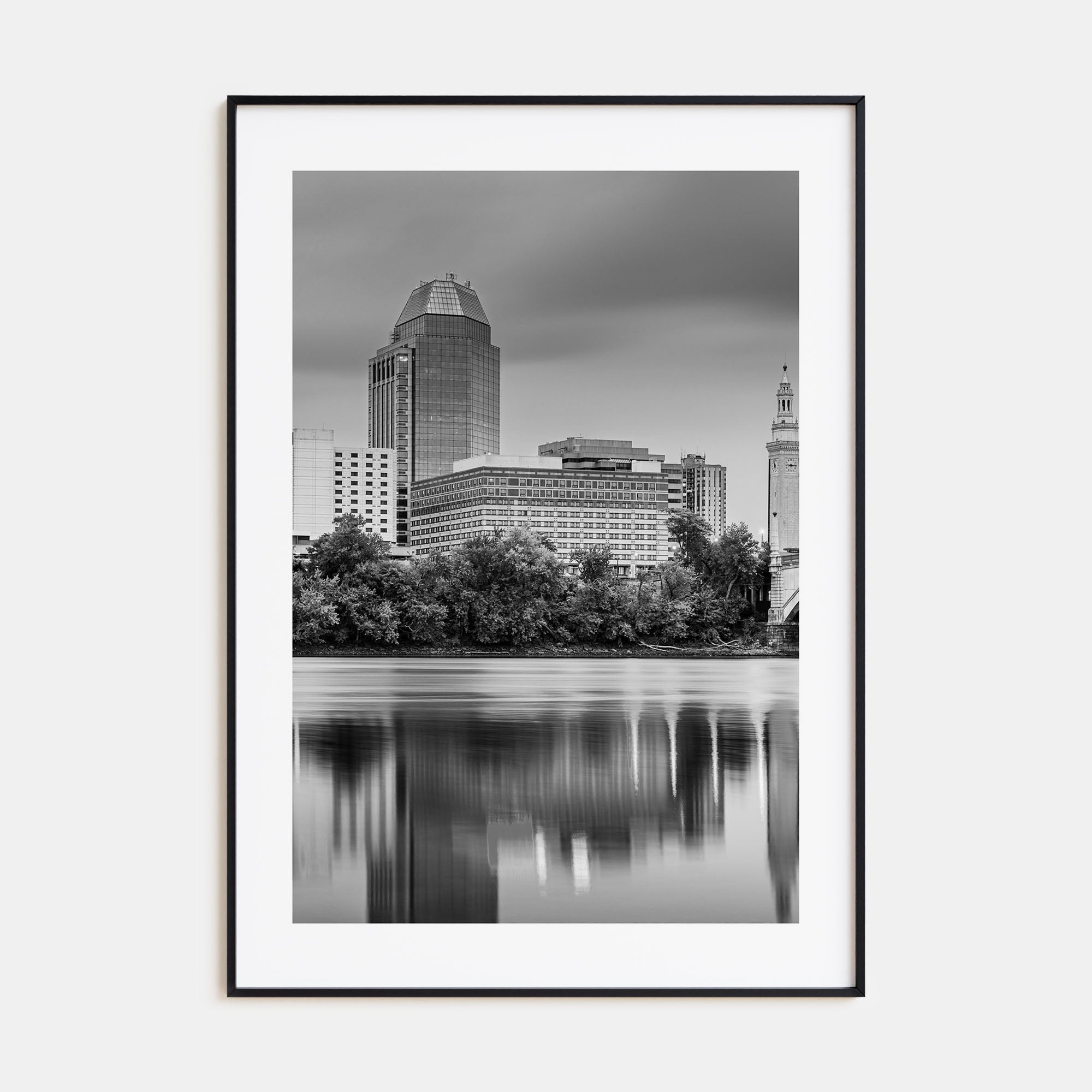 Springfield, Massachusetts Photo B&W Poster