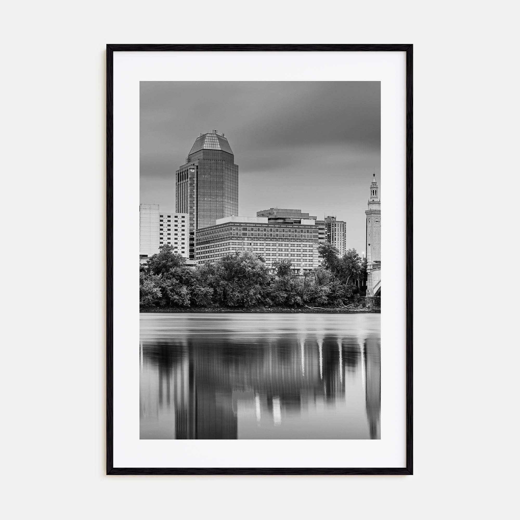 Springfield, Massachusetts Photo B&W Poster