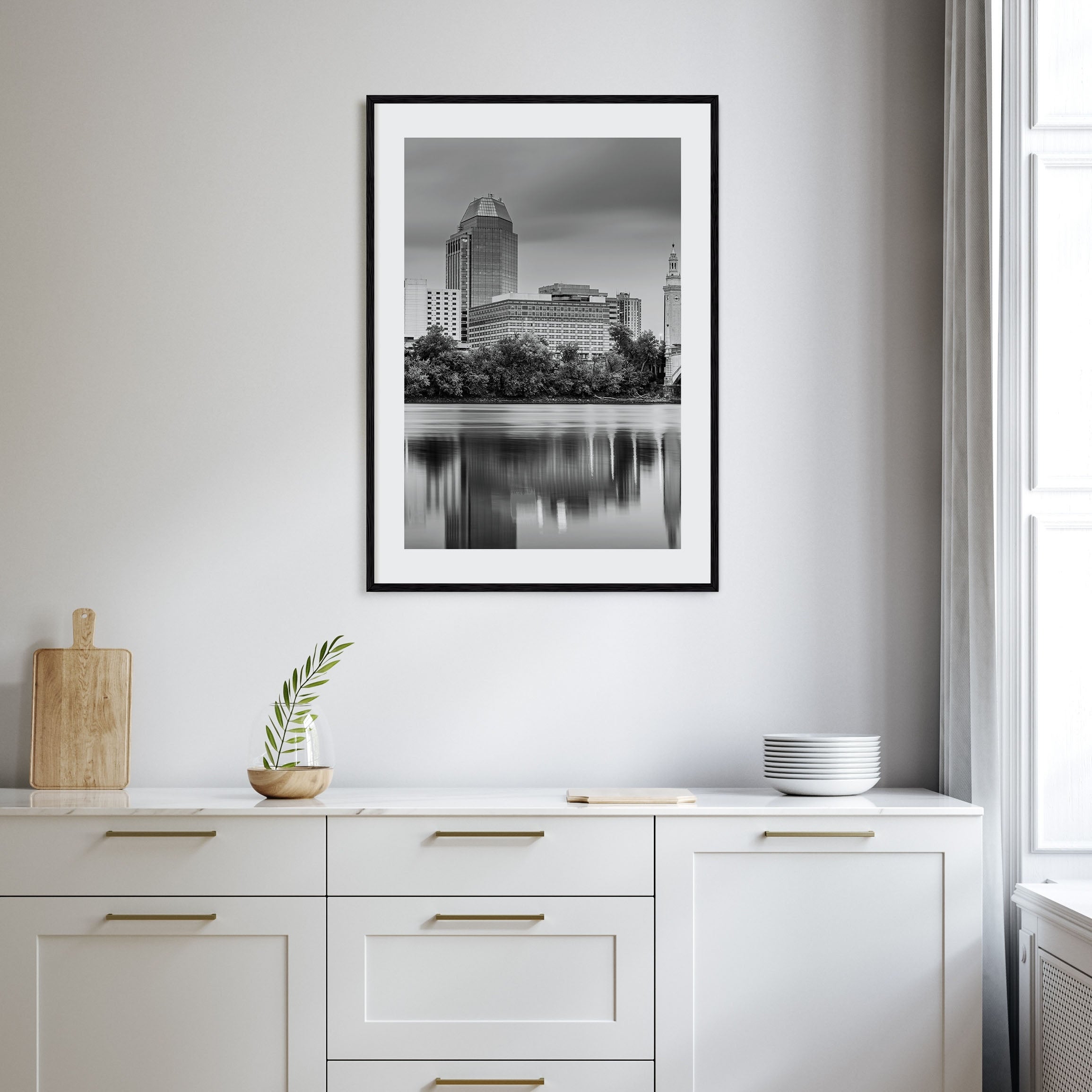 Springfield, Massachusetts Photo B&W Poster