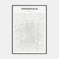 Springfield, Missouri Map Portrait Poster