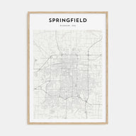 Springfield, Missouri Map Portrait Poster