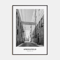 Springfield, Missouri Portrait B&W Poster