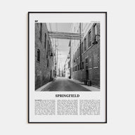 Springfield, Missouri Travel B&W Poster