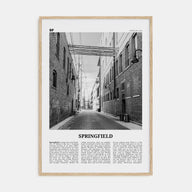 Springfield, Missouri Travel B&W Poster
