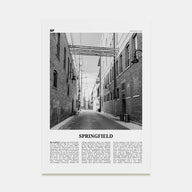 Springfield, Missouri Travel B&W Poster