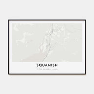 Squamish Map Landscape Poster