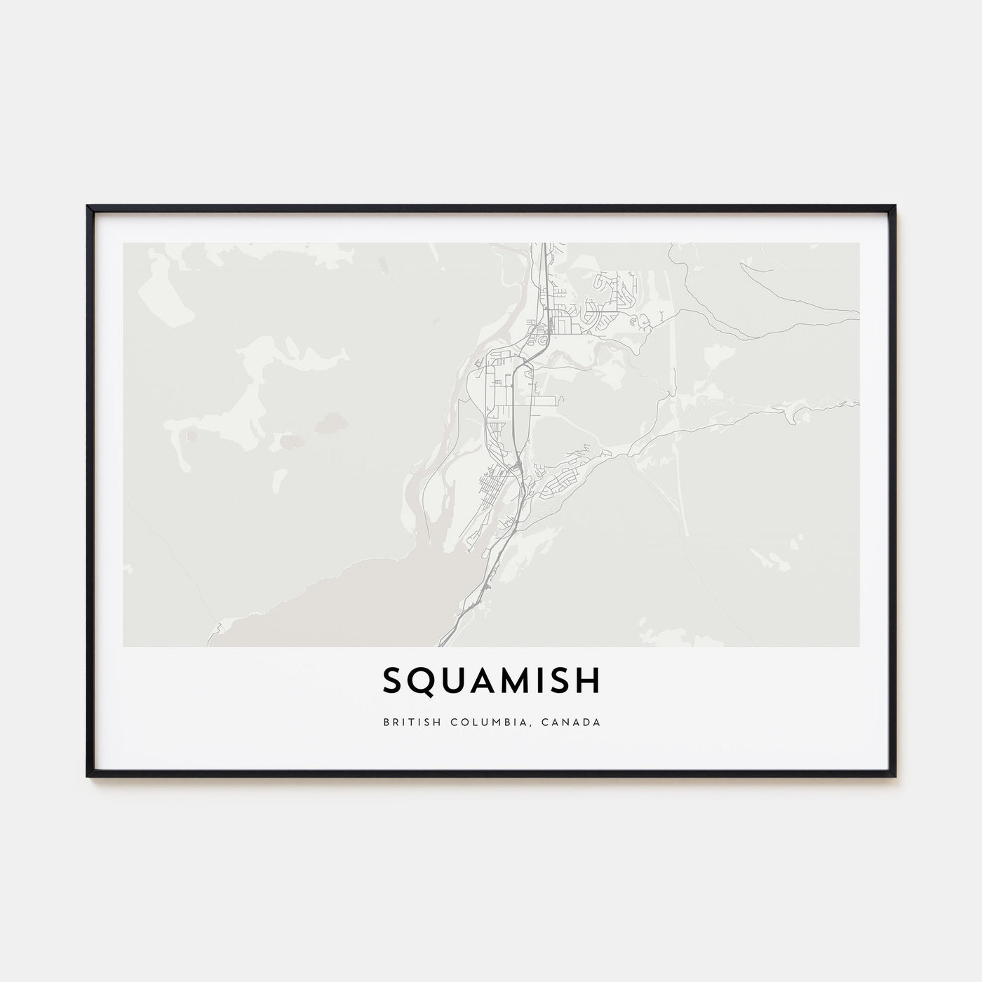 Squamish Map Landscape Poster
