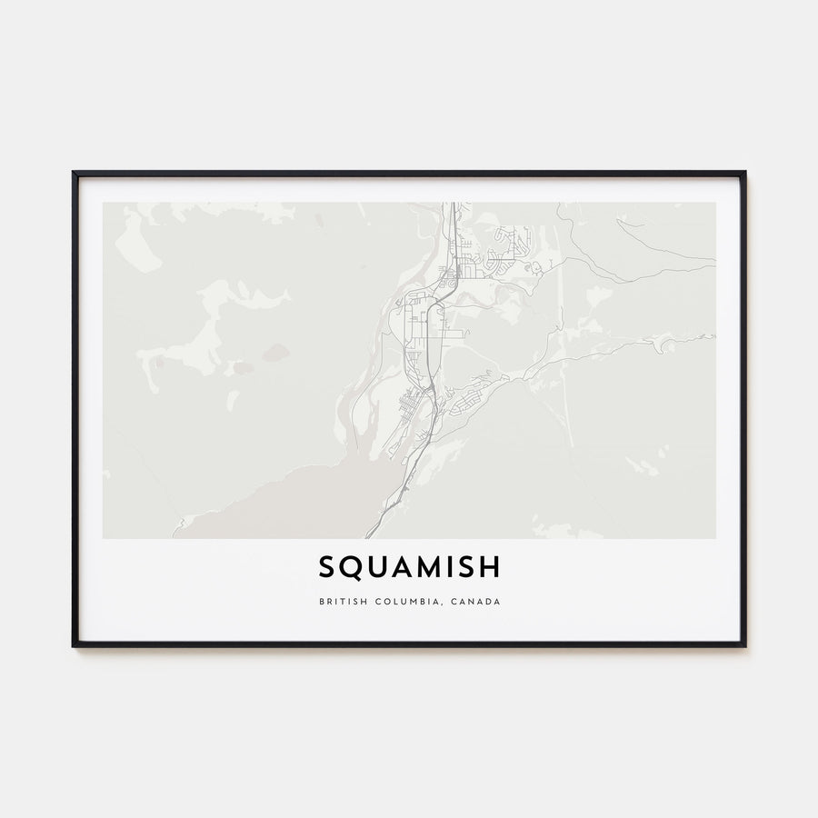 Squamish Map Landscape Poster