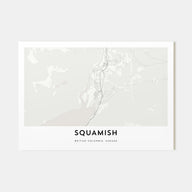 Squamish Map Landscape Poster