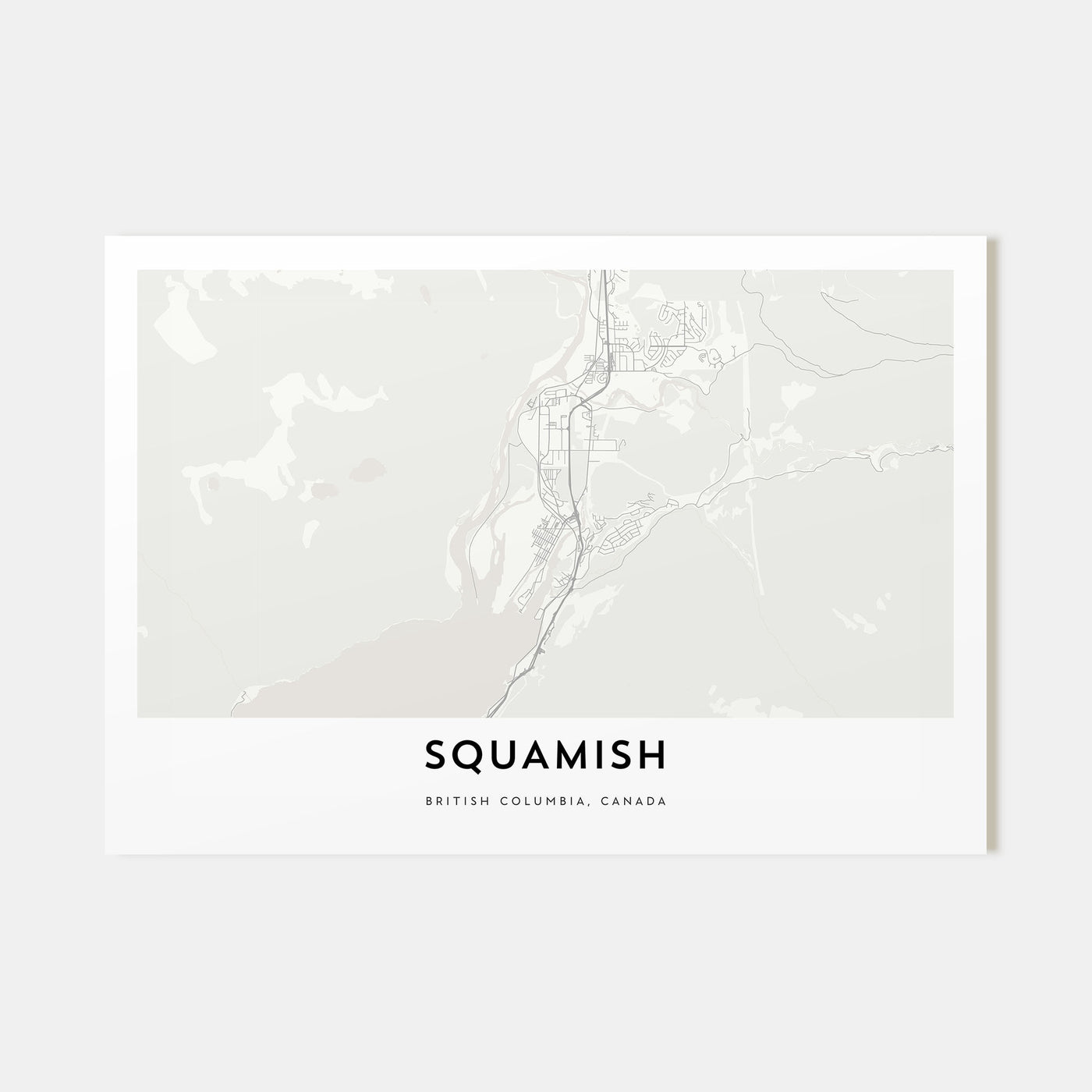 Squamish Map Landscape Poster
