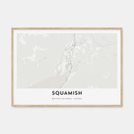Squamish Map Landscape Poster