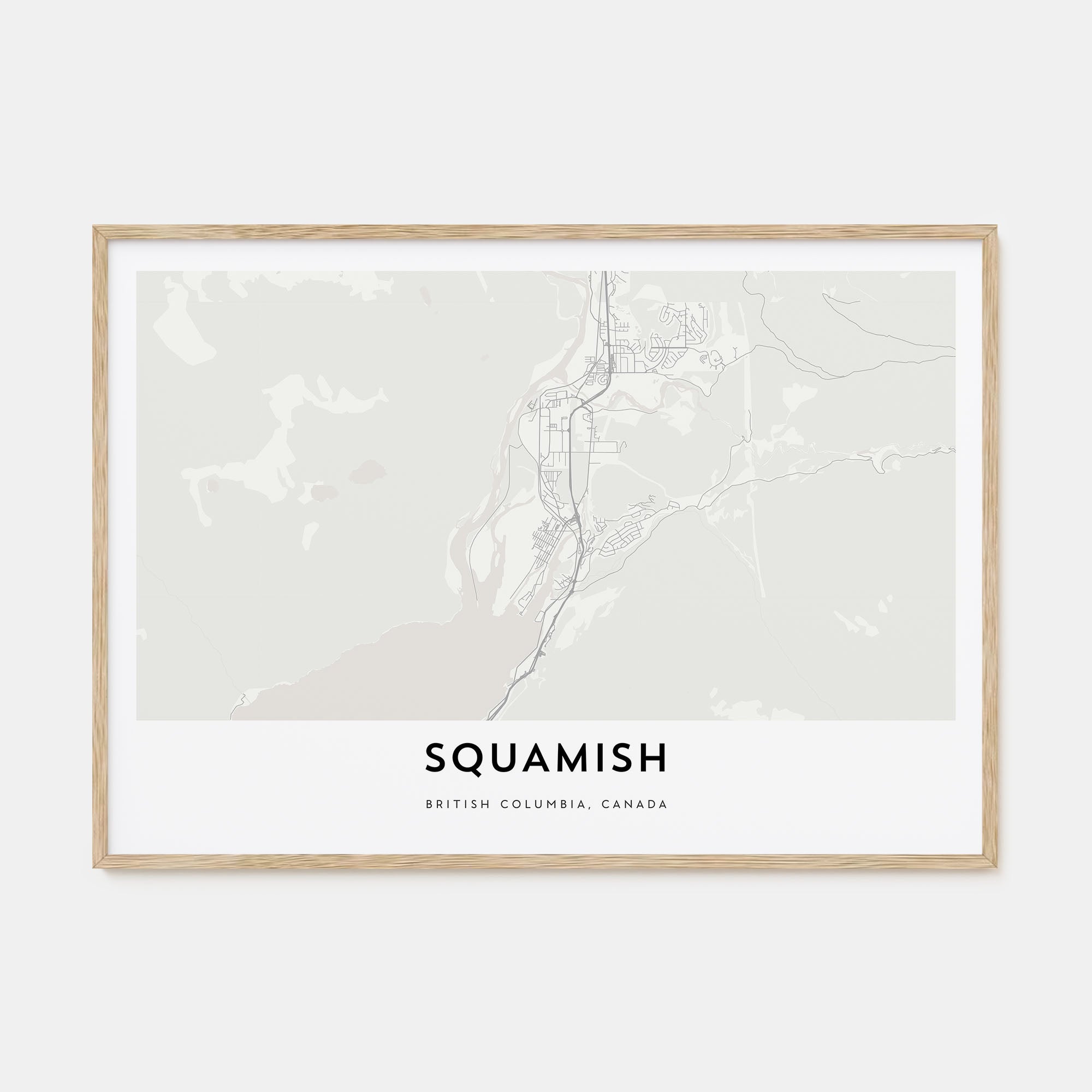 Squamish Map Landscape Poster