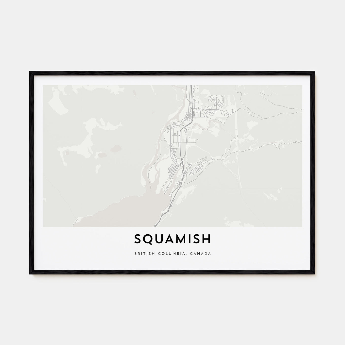 Squamish Map Landscape Poster