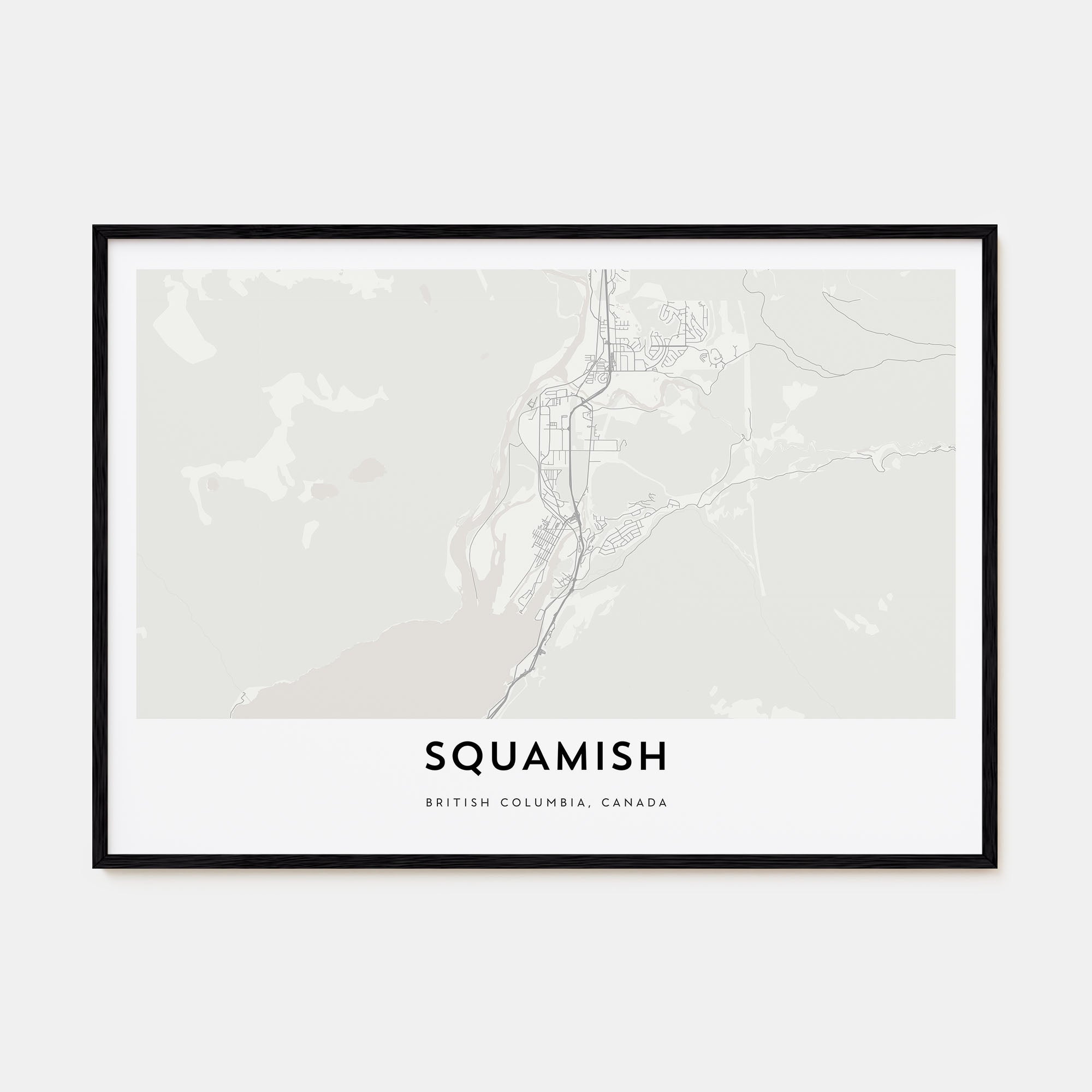 Squamish Map Landscape Poster