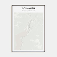 Squamish Map Portrait Poster