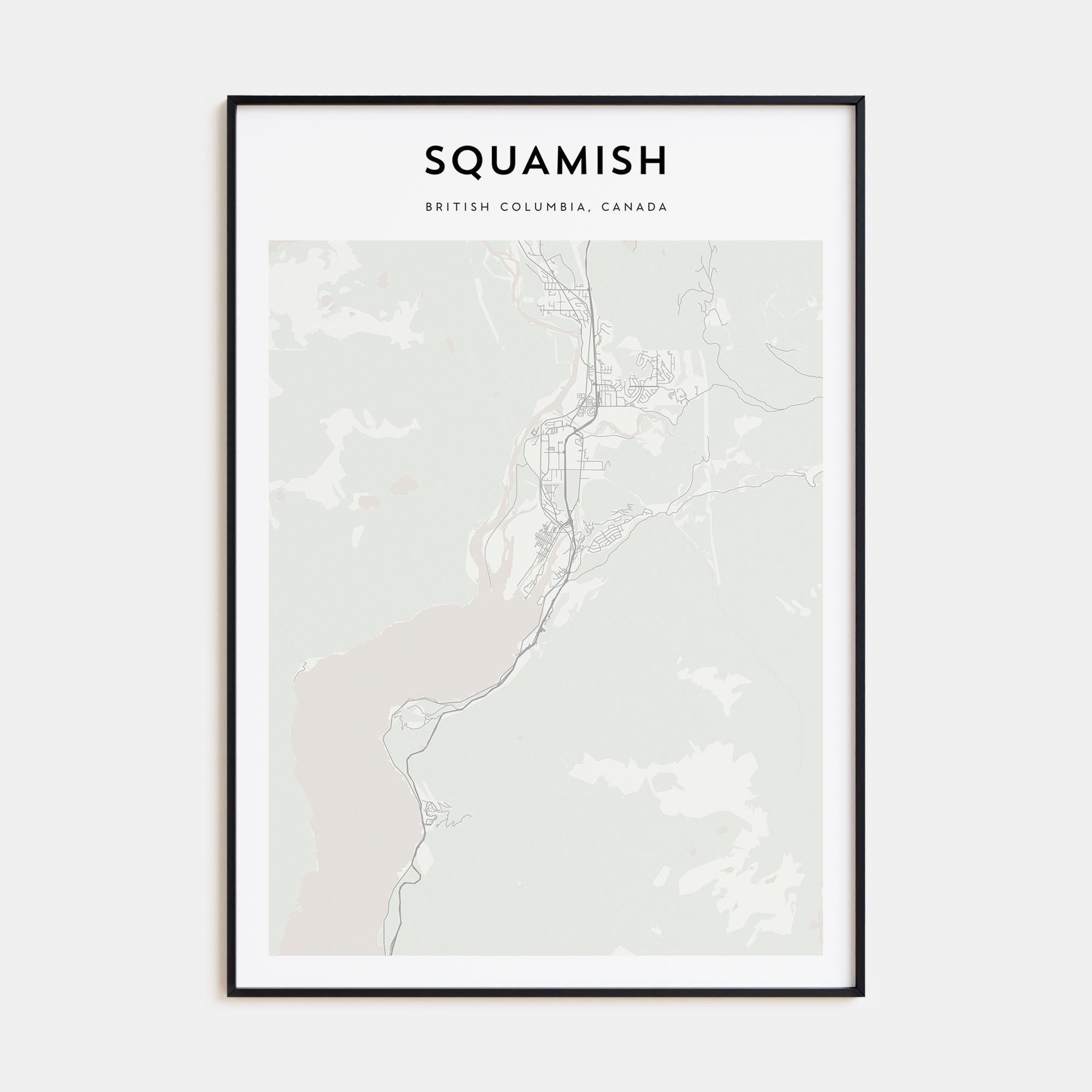 Squamish Map Portrait Poster