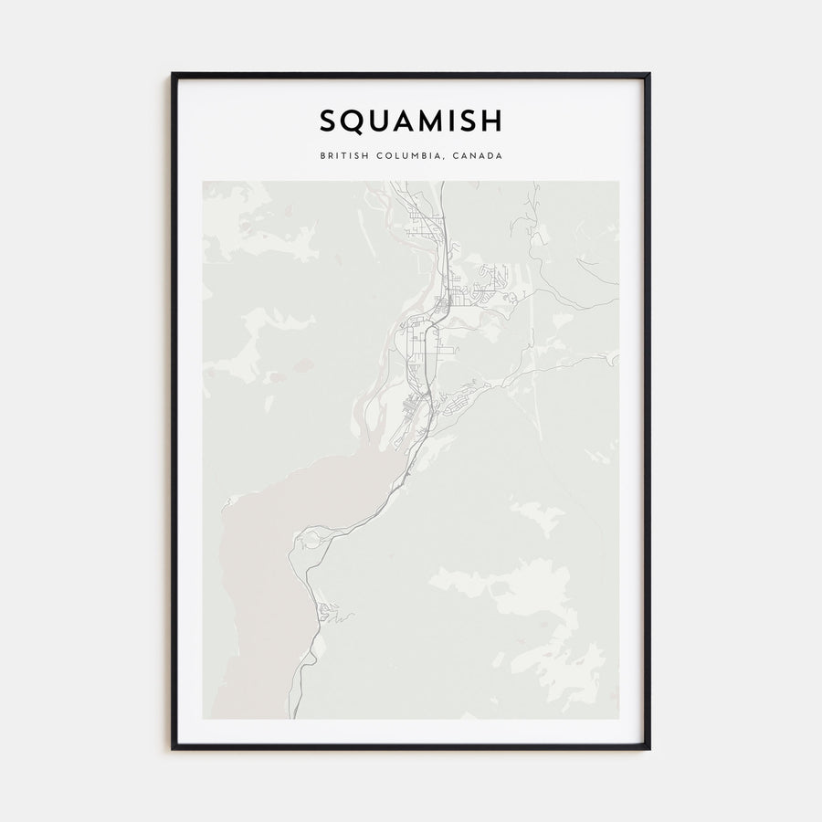 Squamish Map Portrait Poster