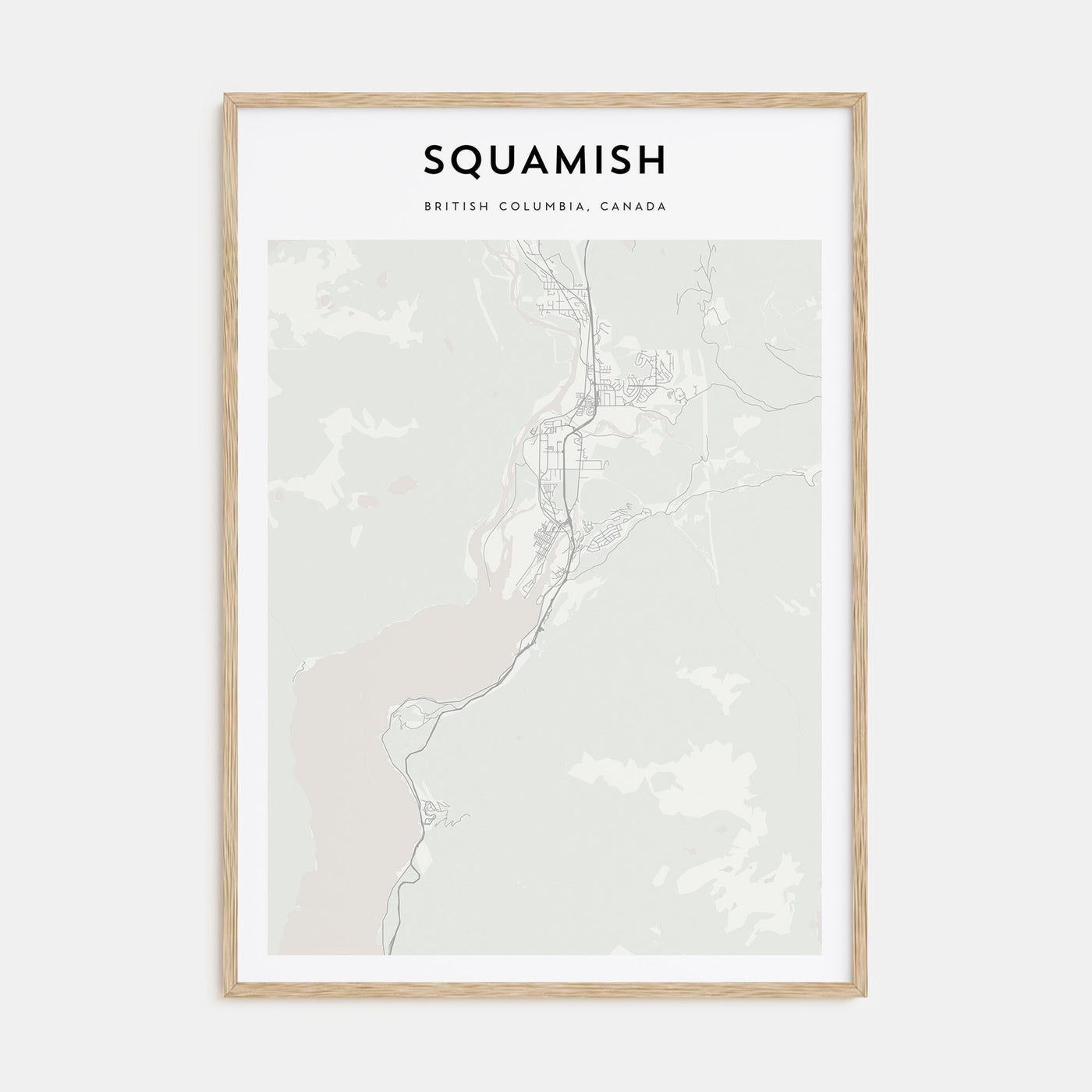 Squamish Map Portrait Poster
