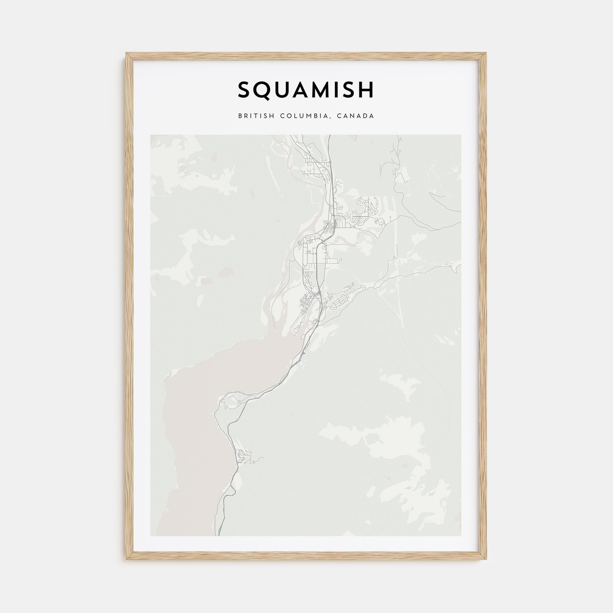 Squamish Map Portrait Poster