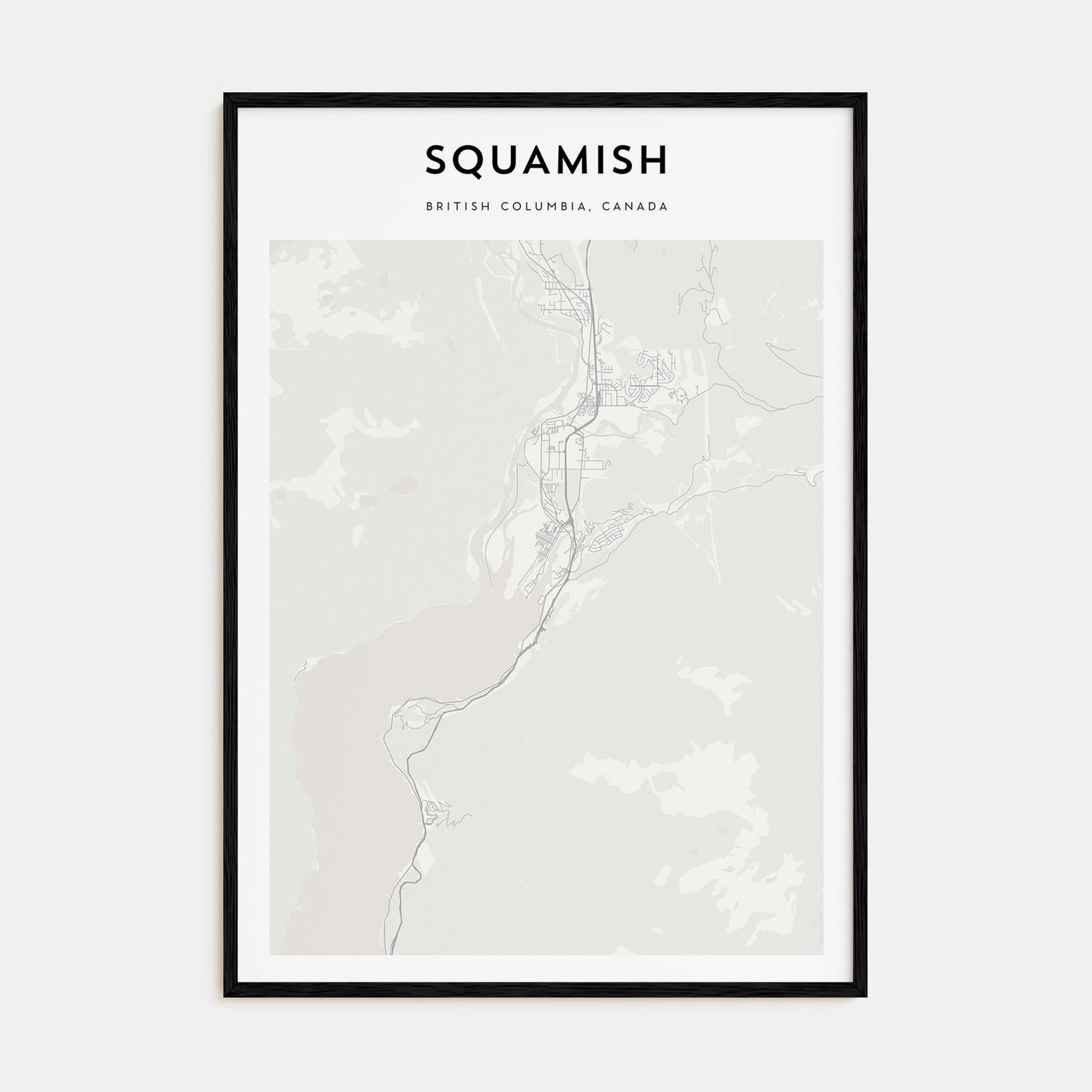 Squamish Map Portrait Poster