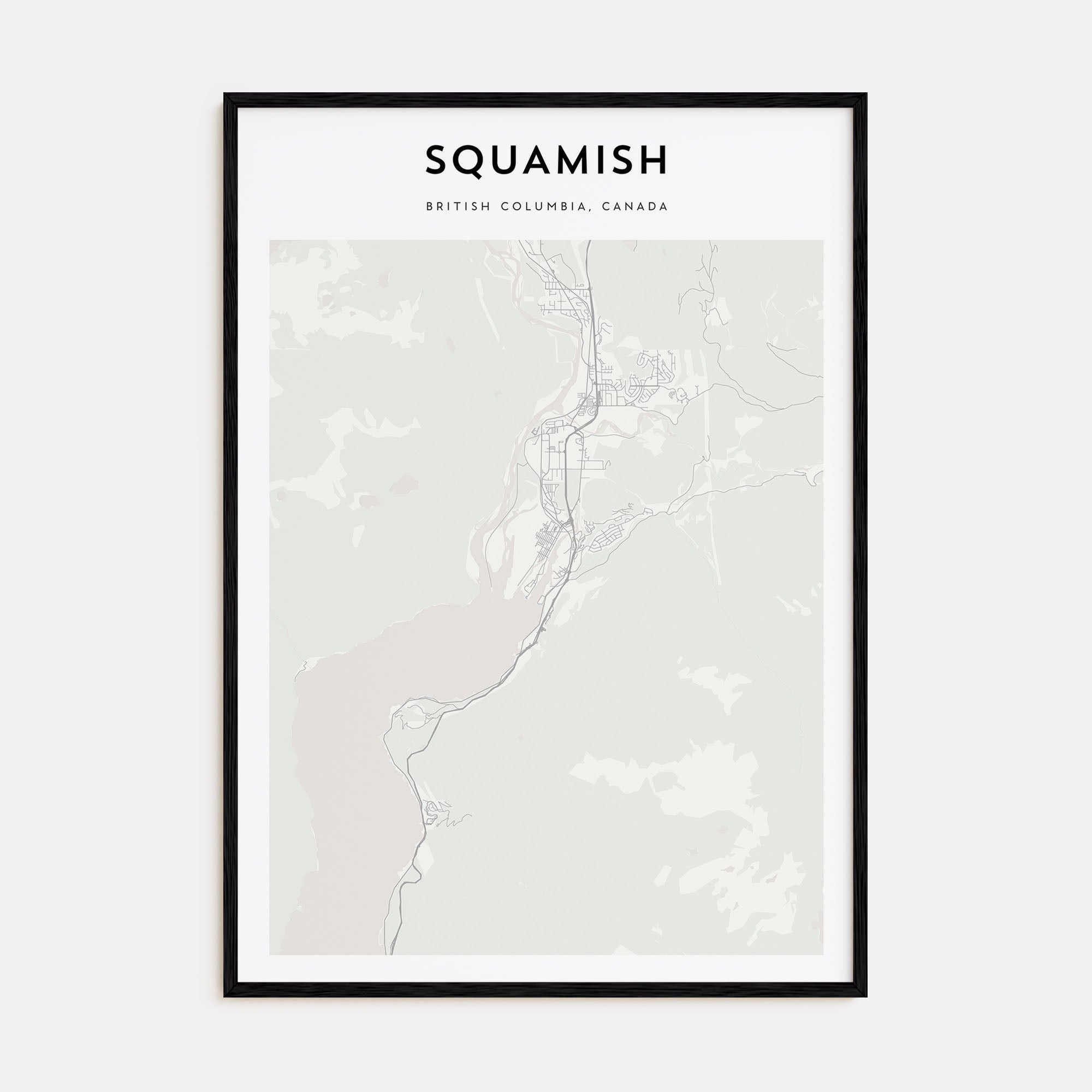 Squamish Map Portrait Poster