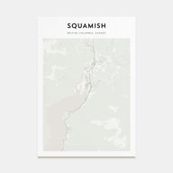 Squamish Map Portrait Poster