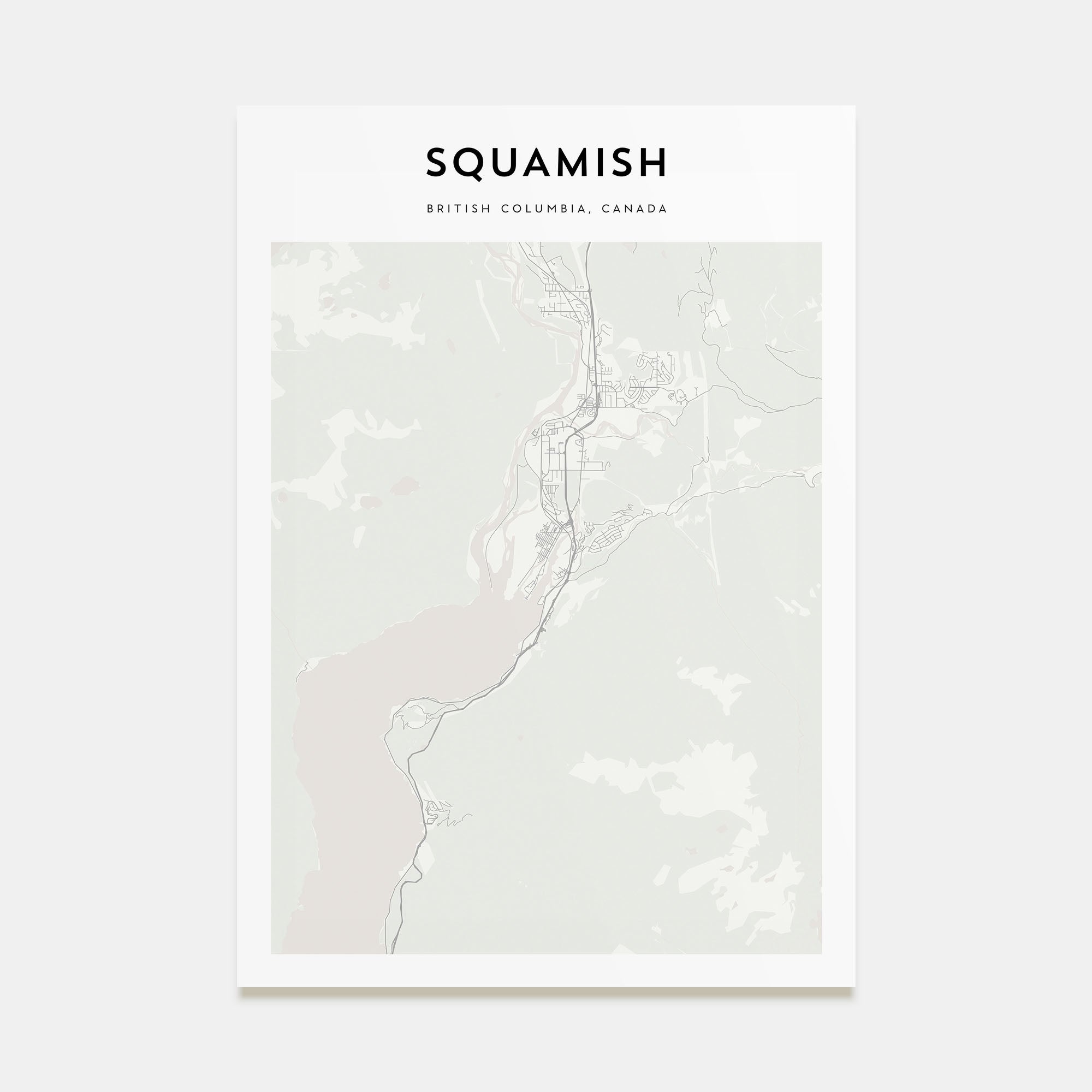 Squamish Map Portrait Poster