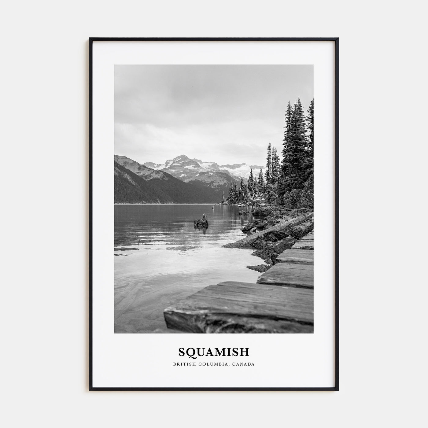 Squamish Portrait B&W Poster