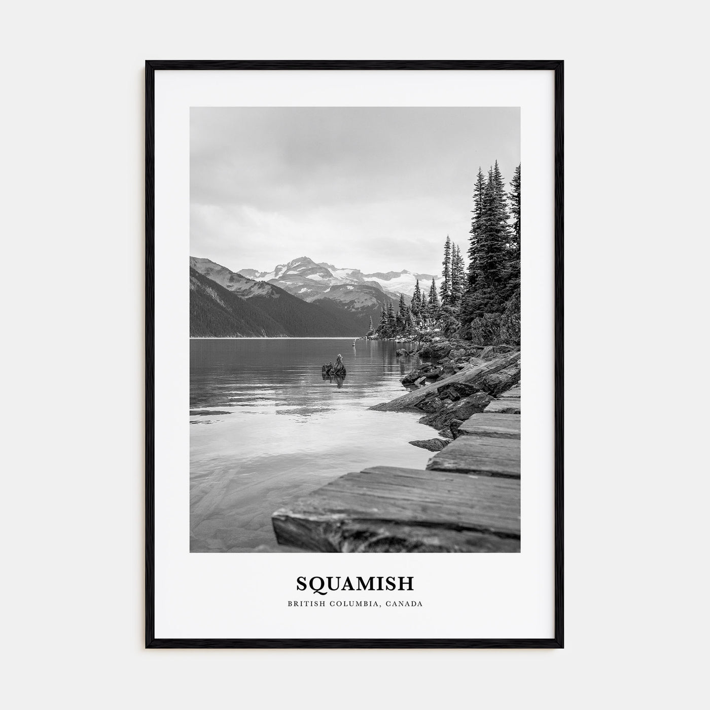 Squamish Portrait B&W Poster
