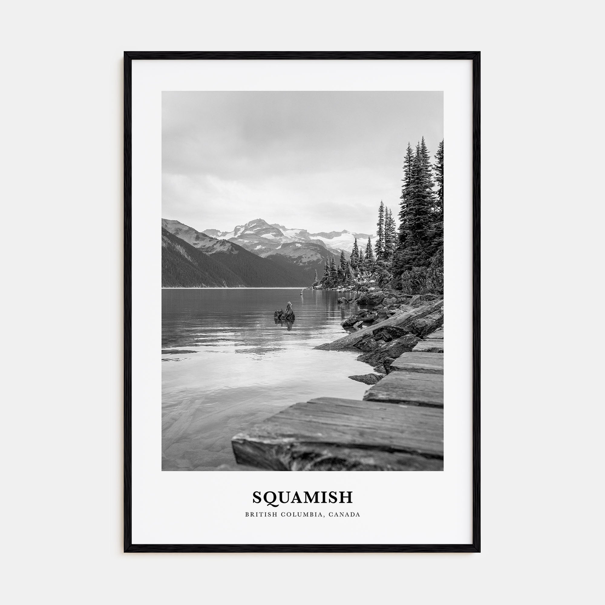 Squamish Portrait B&W Poster