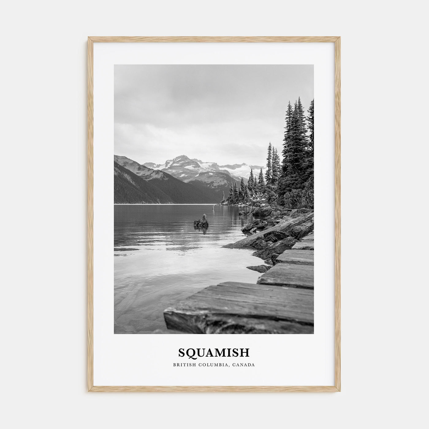 Squamish Portrait B&W Poster