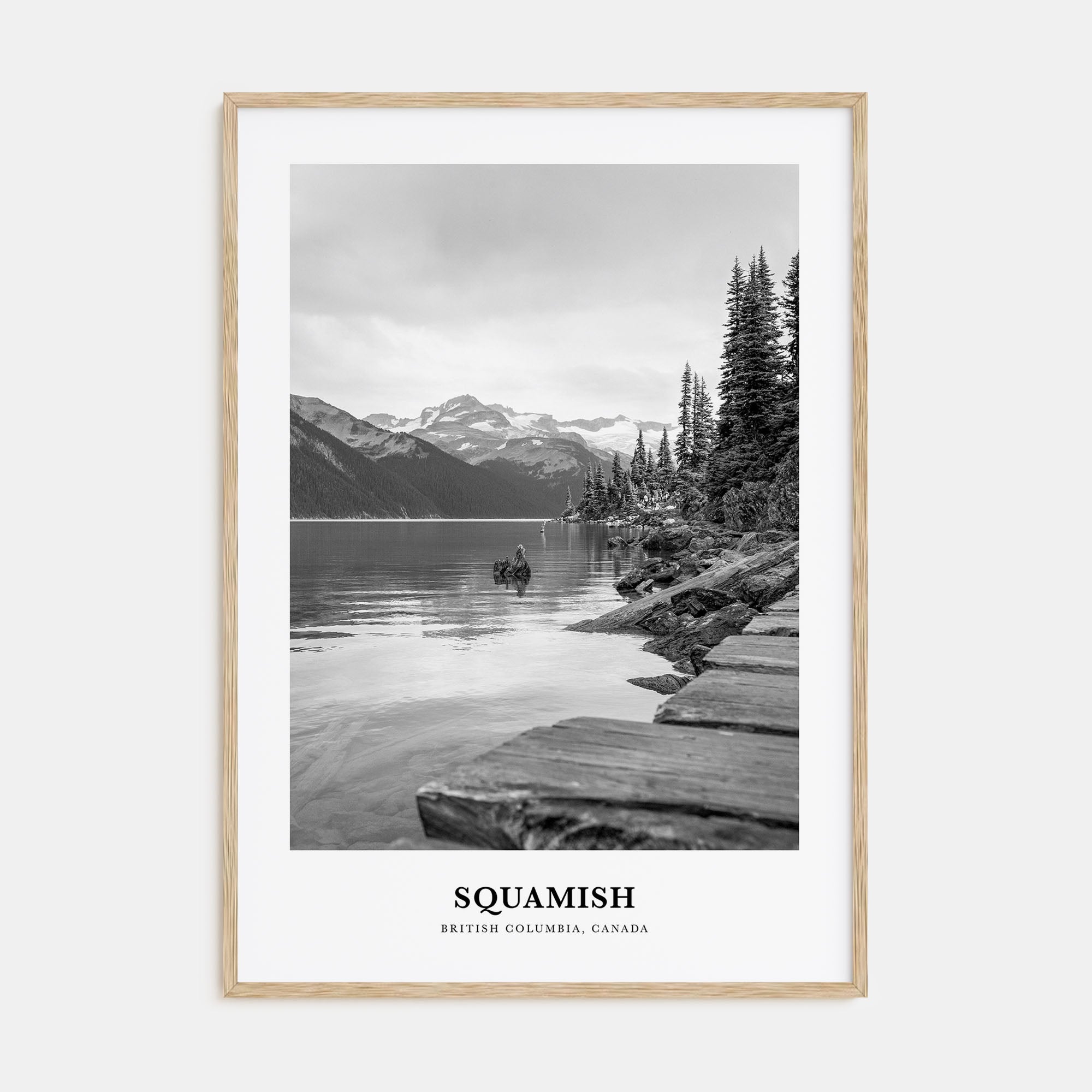 Squamish Portrait B&W Poster