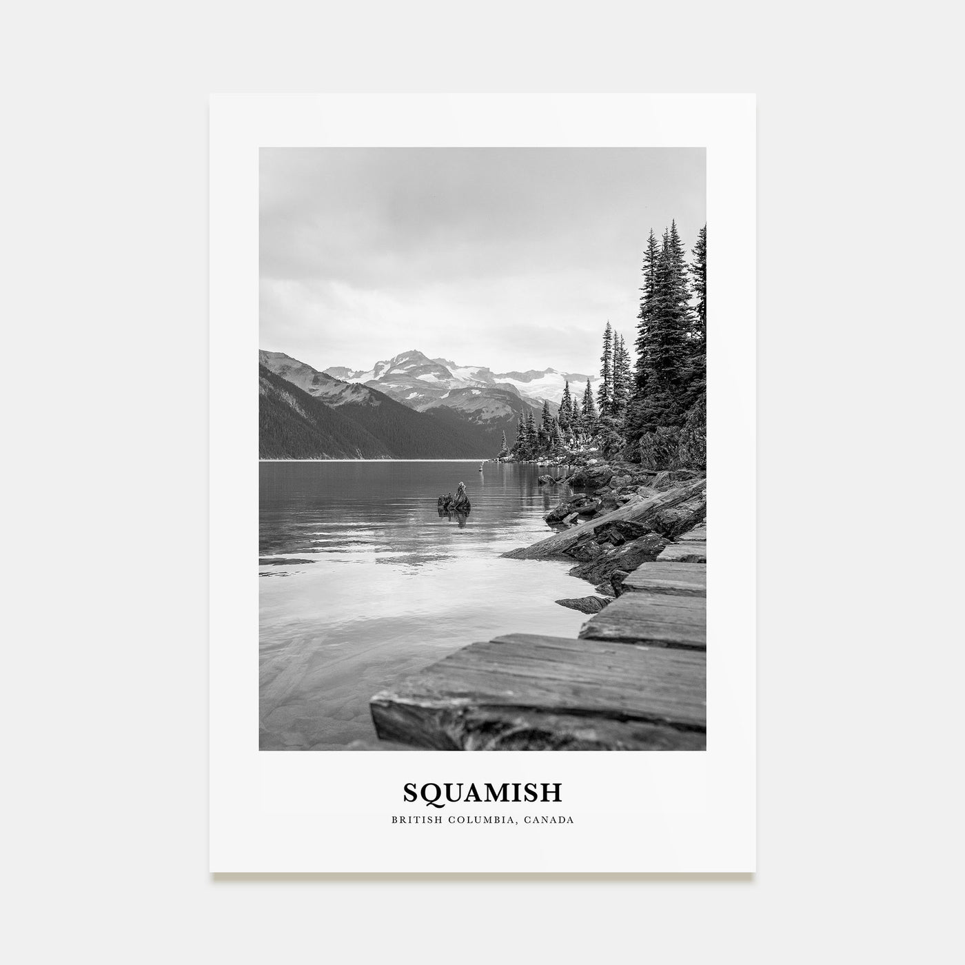 Squamish Portrait B&W Poster