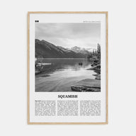 Squamish Travel B&W Poster