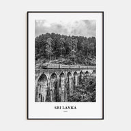 Sri Lanka Portrait B&W Poster