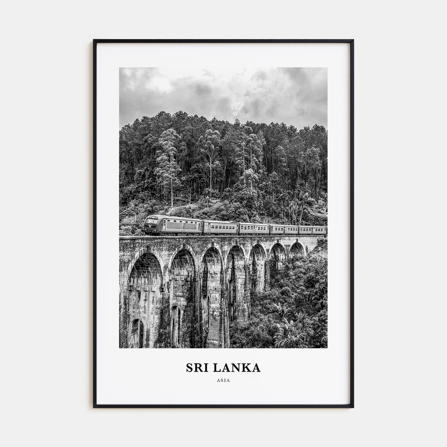 Sri Lanka Portrait B&W Poster