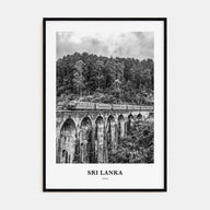 Sri Lanka Portrait B&W Poster