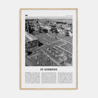 St. Andrews Travel B&W Poster