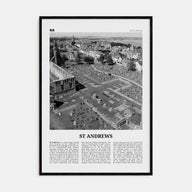 St. Andrews Travel B&W Poster